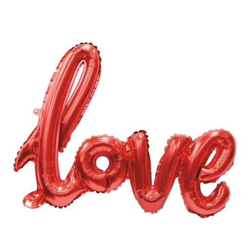 Balão de látex Love 108cm vermelho D'CASA Amor