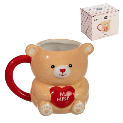 Caneca de cerâmica urso 430ml D'CASA Love