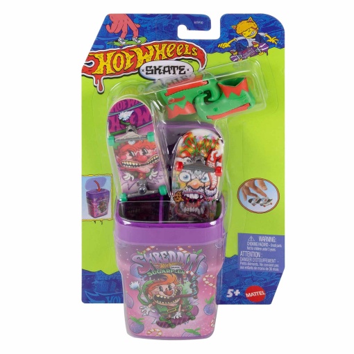 HOT WHEELS Skate de dedos (2 unidades) com frasco de aroma Shreddin Sugarplum Mattel HTP10/JBW47