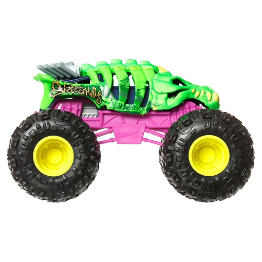 HOT WHEELS Monster Trucks metalizado Skelesaurus Mattel FYJ83/JMT09