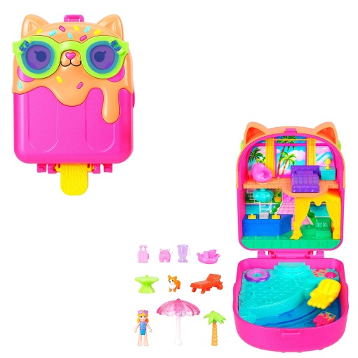 POLLY POCKET Resort Gelado da Kitty Mattel JFG56/JCB17