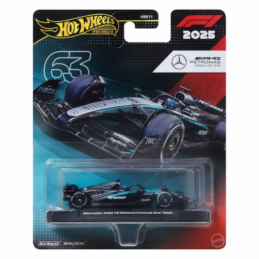 HOT WHEELS Premium Formula 1 2025 Mercedes AMG Petronas Team nº 63 Mattel HRV11/JKD80