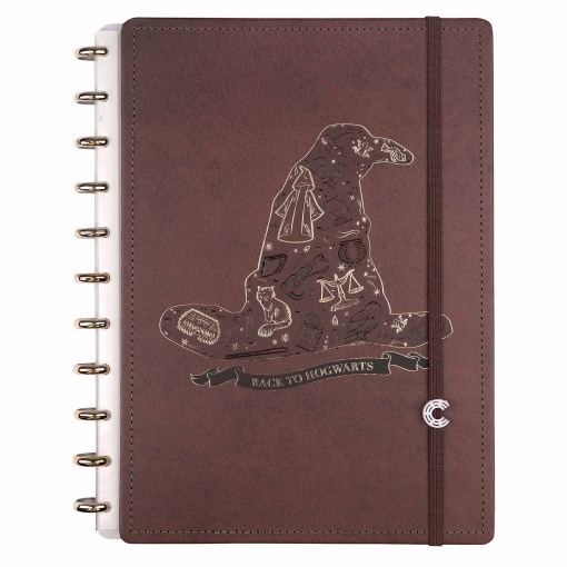 Caderno Inteligente grande (215x280mm) pautado Harry Potter Sorting Hat