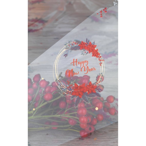 Celofane 1x50m Xmas Star PNP