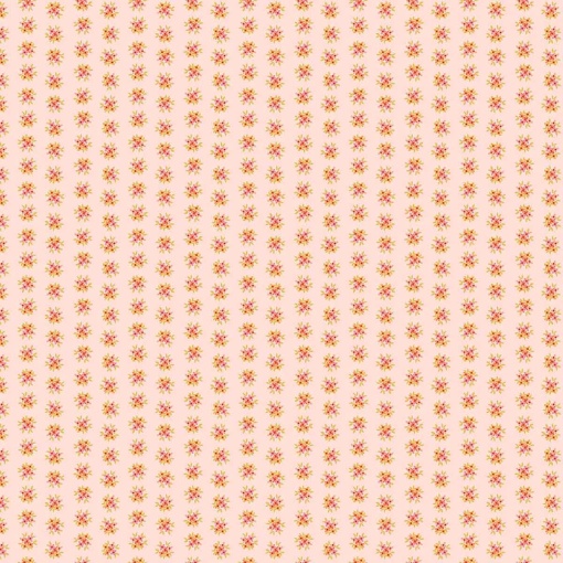 Tecido MAKOWER Friday Night Posy Small orange 1x1,12m