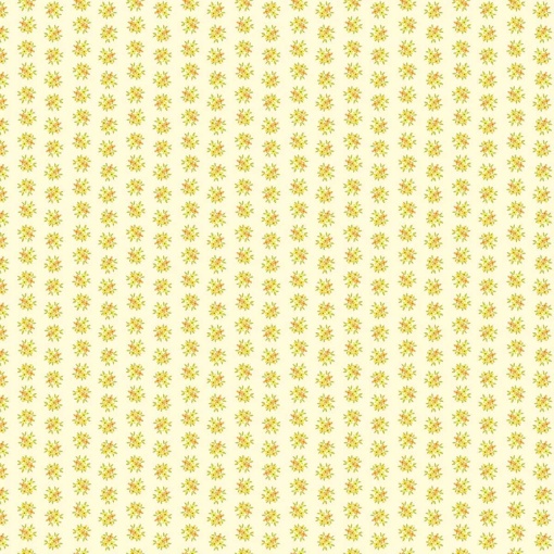 Tecido MAKOWER Friday Night Posy Small yellow 1x1,12m