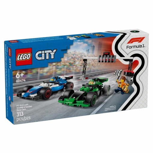 LEGO City F1 grelha com carros de corrida VCARB e Sauber 60474