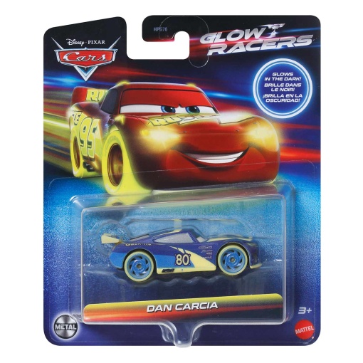 DISNEY Pixar Cars brilha no escuro - Dan Garcia Mattel