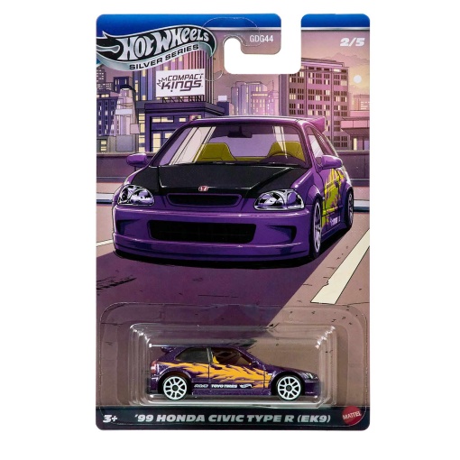 HOT WHEELS Silver Series Compact Kings - '99 Honda Civic Type R (EK9) Mattel