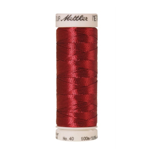 Linha de bordar METTLER Metallic 100m vermelho 1723