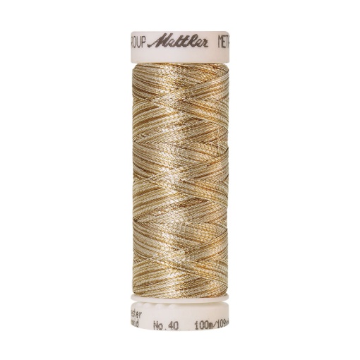 Linha de bordar METTLER Metallic 100m dourado/prateado 9924