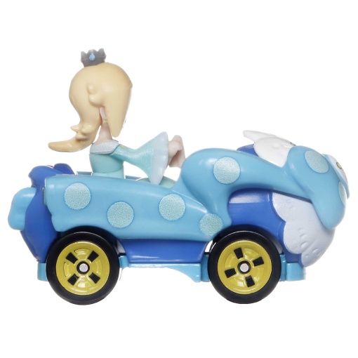 HOT WHEELS Mario Kart carro + figura Rosalina Mattel GBG25/HDB32