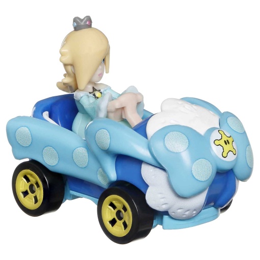 HOT WHEELS Mario Kart carro + figura Rosalina Mattel GBG25/HDB32