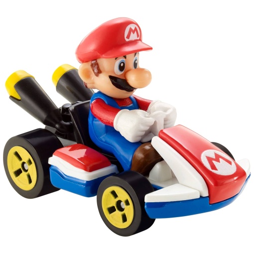 HOT WHEELS Mario Kart carro + figura Mario Mattel GBG25/GBG26