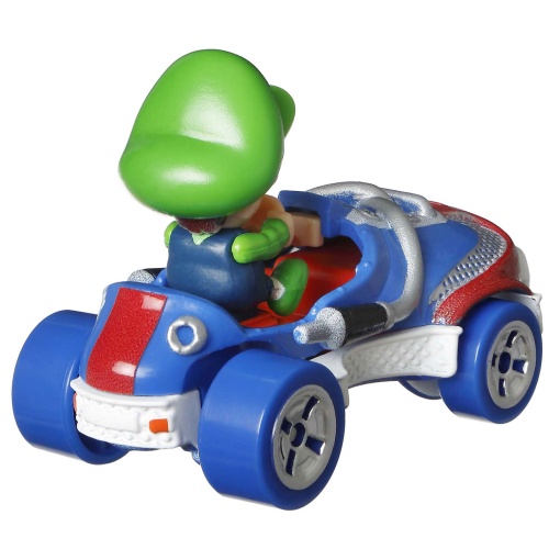 HOT WHEELS Mario Kart carro + figura Baby Luigi Mattel GBG25/HDB28