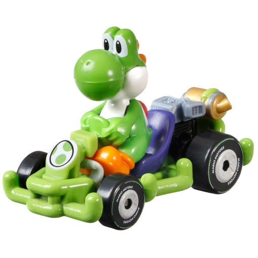 HOT WHEELS Mario Kart carro + figura Yoshi Mattel GBG25/GRN19