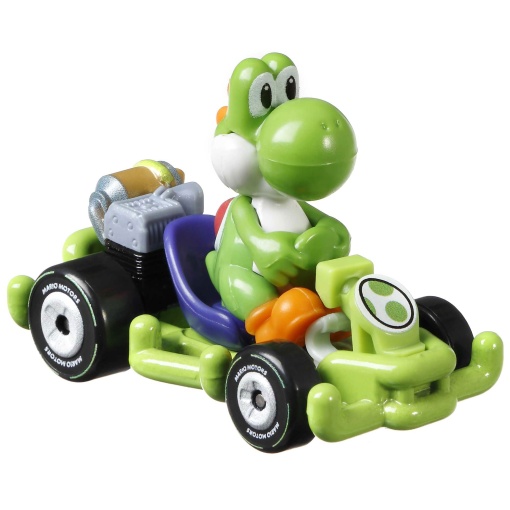 HOT WHEELS Mario Kart carro + figura Yoshi Mattel GBG25/GRN19