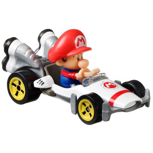 HOT WHEELS Mario Kart carro + figura Baby Mario Mattel GBG25/GRN12