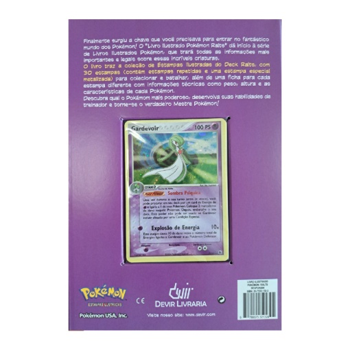 Pokémon EX Rubi & Safira Ralts - cartas + livro ilustrado