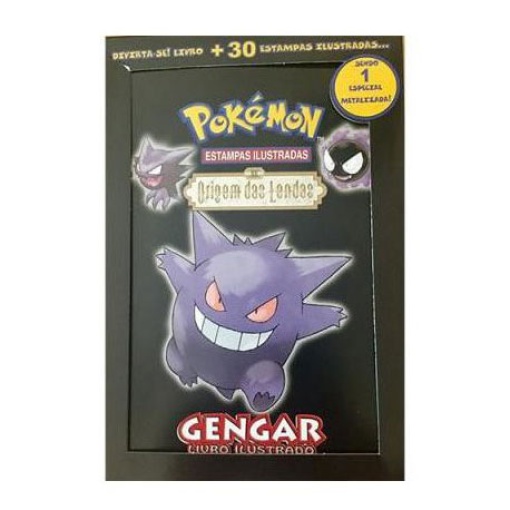 Pokémon Origem das Lendas Gengar - cartas + livro ilustrado
