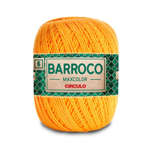 Fio de crochet CÍRCULO Barroco Maxcolor 400g ouro 1449