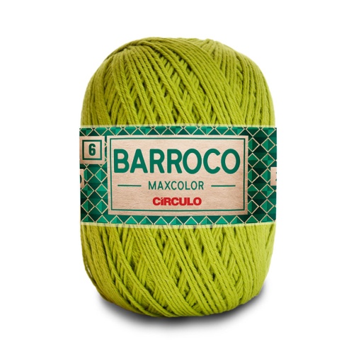 Fio de crochet CÍRCULO Barroco Maxcolor 400g pistache 5800