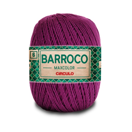 Fio de crochet CÍRCULO Barroco Maxcolor 400g uva 6375