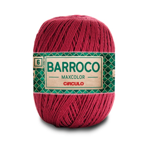 Fio de crochet CÍRCULO Barroco Maxcolor 400g marsala 7136
