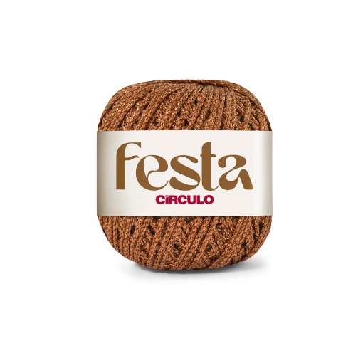Fio de crochet CÍRCULO Festa 50g bronze 7596