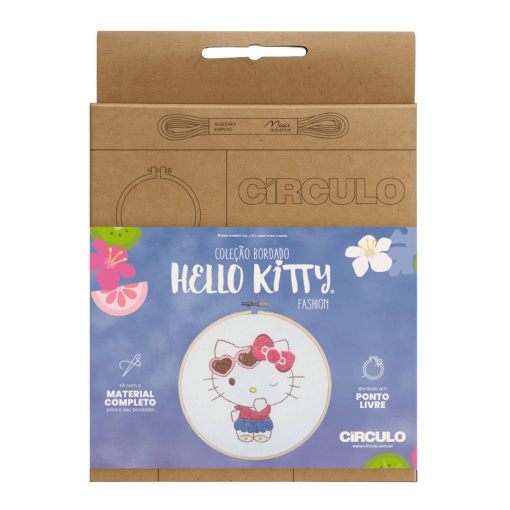 Kit coleção bordado HELLO KITTY - Fashion