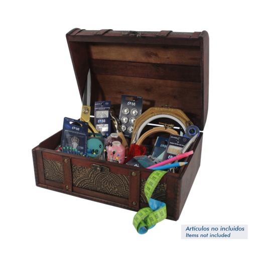 Wooden sewing kit COSE 30x21x15cm