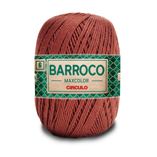 Fio de crochet CÍRCULO Barroco Maxcolor 400g cafe 7738