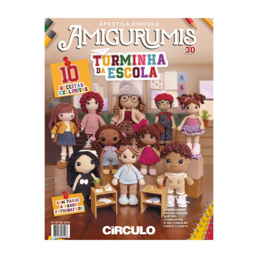 Revista CÍRCULO Amigurumis - Turminha da escola