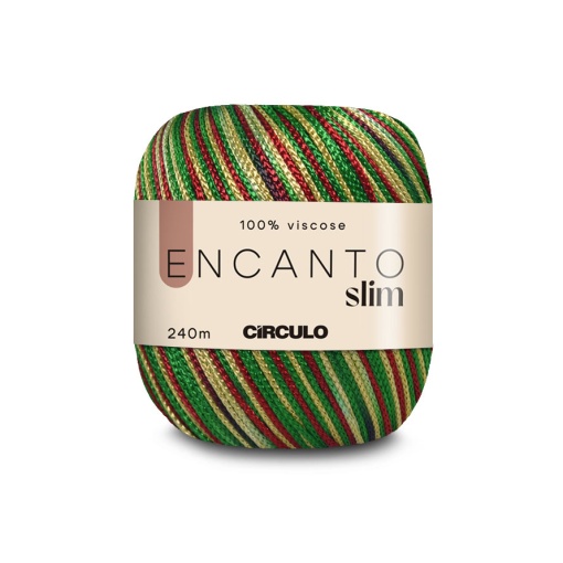 Fio de crochet CÍRCULO Encanto Slim 100g natalina 9818
