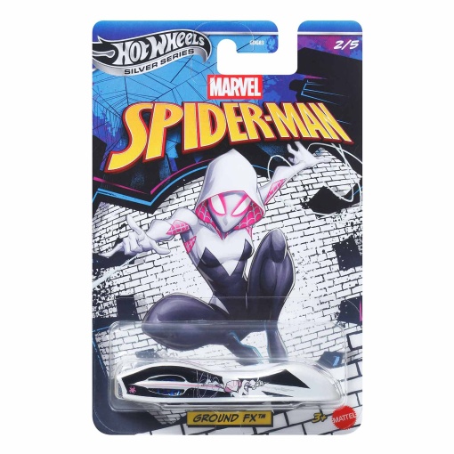 HOT WHEELS Silver Series Marvel Spider-Man Ground FX Mattel GDG83/JKX26