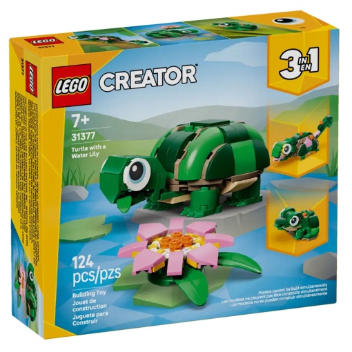 LEGO Creator 3-in-1 tartaruga com nenúfar 31377