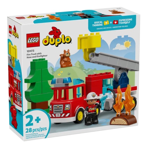 LEGO DUPLO camião dos bombeiros com mangueira e bombeiro 10473