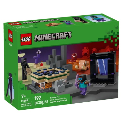 LEGO Minecraft jornada em Nether e portal do End 21584