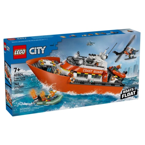 LEGO City Barco e Helicóptero de Resgate da Guarda Costeira 60504