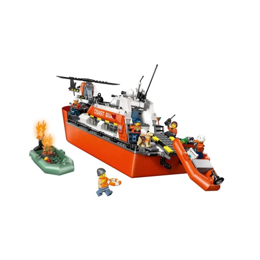 LEGO City Barco e Helicóptero de Resgate da Guarda Costeira 60504