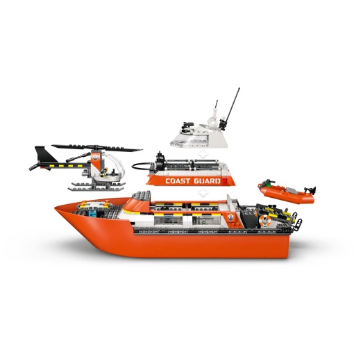LEGO City Barco e Helicóptero de Resgate da Guarda Costeira 60504