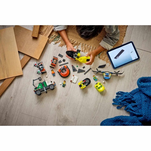 LEGO City - Combinación de avión, camión de servicio y aerodeslizador (60505)