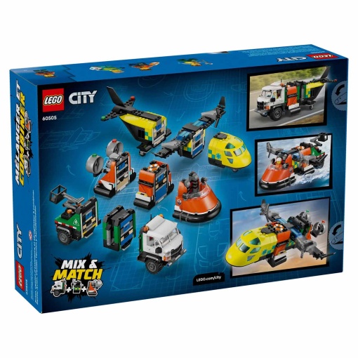 LEGO City - Combinación de avión, camión de servicio y aerodeslizador (60505)