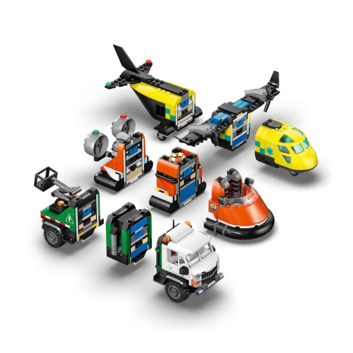LEGO City - Combinación de avión, camión de servicio y aerodeslizador (60505)