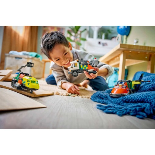 LEGO City - Combinación de avión, camión de servicio y aerodeslizador (60505)