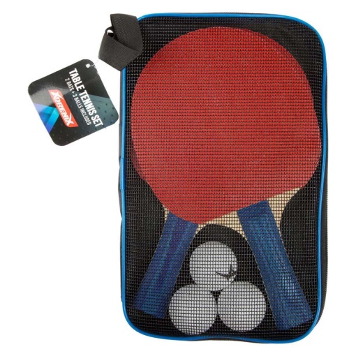Conjunto raquetes de ping-pong com 3 bolas