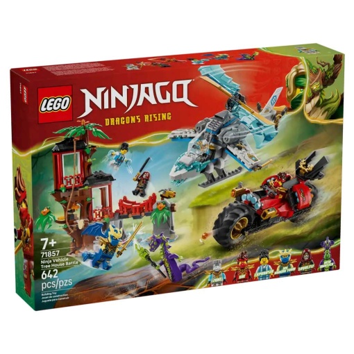 LEGO Ninjago Batalha na Casa da Árvore com Veículos Ninja 71857