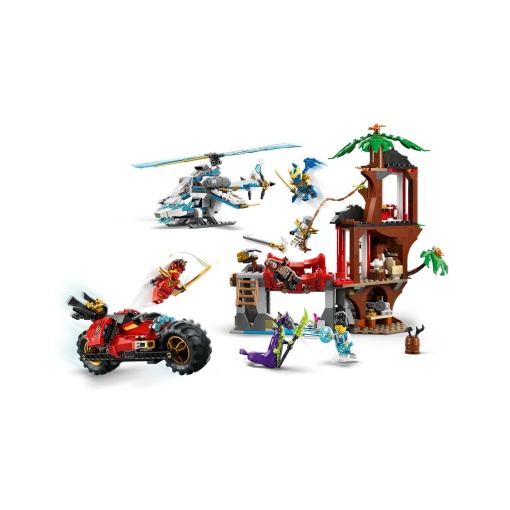 LEGO Ninjago Batalha na Casa da Árvore com Veículos Ninja 71857