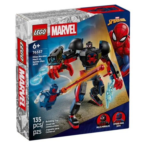 LEGO Marvel Robô do Miles Morales contra Spider-Man 2099 76337