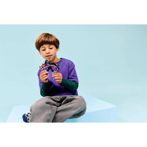 LEGO Marvel Robô do Miles Morales contra Spider-Man 2099 76337